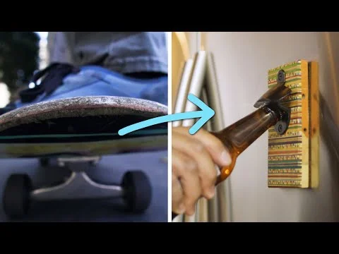 Artist Upcycles Skateboards Into Home Products