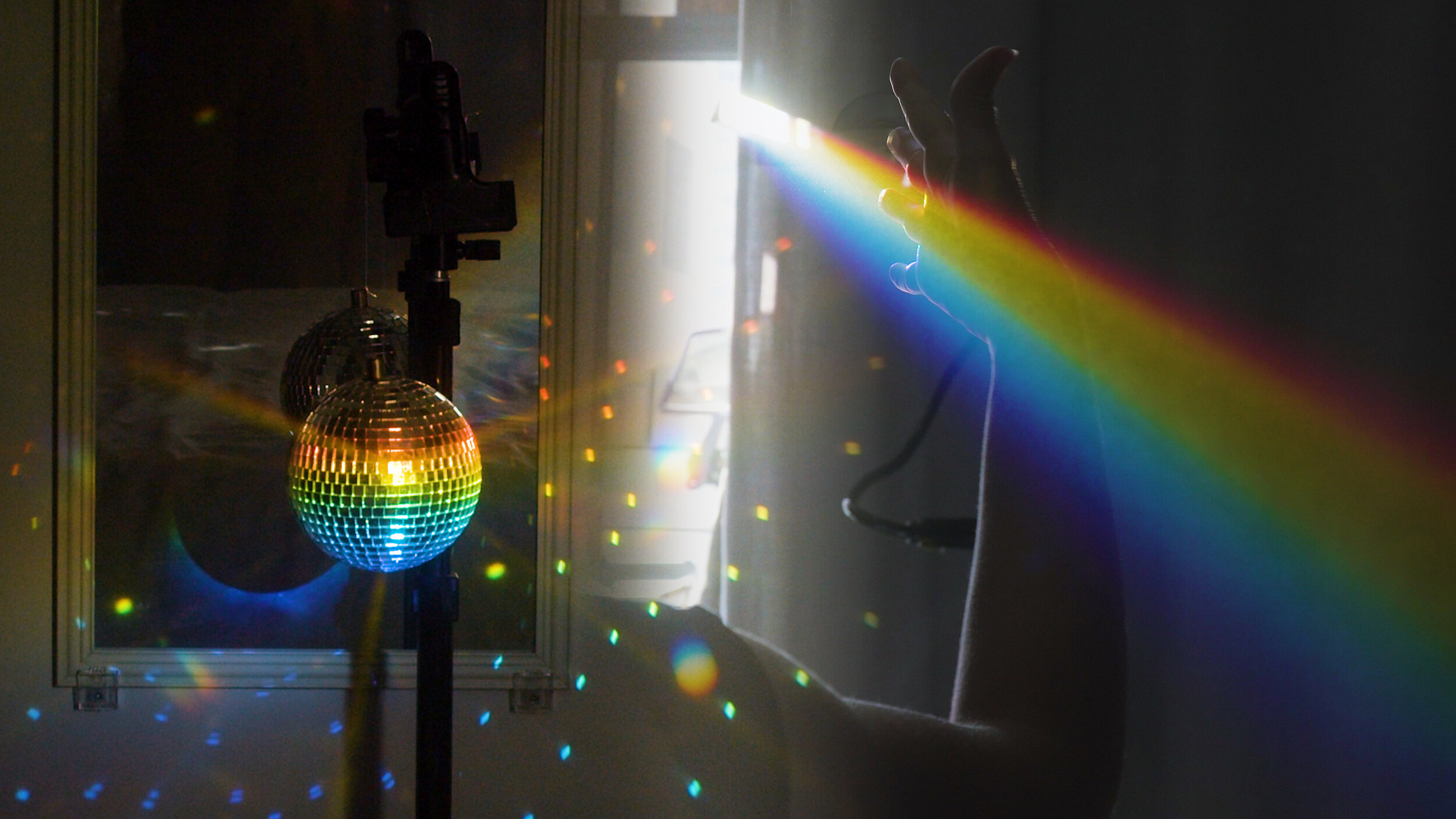 I filled my room with rainbows