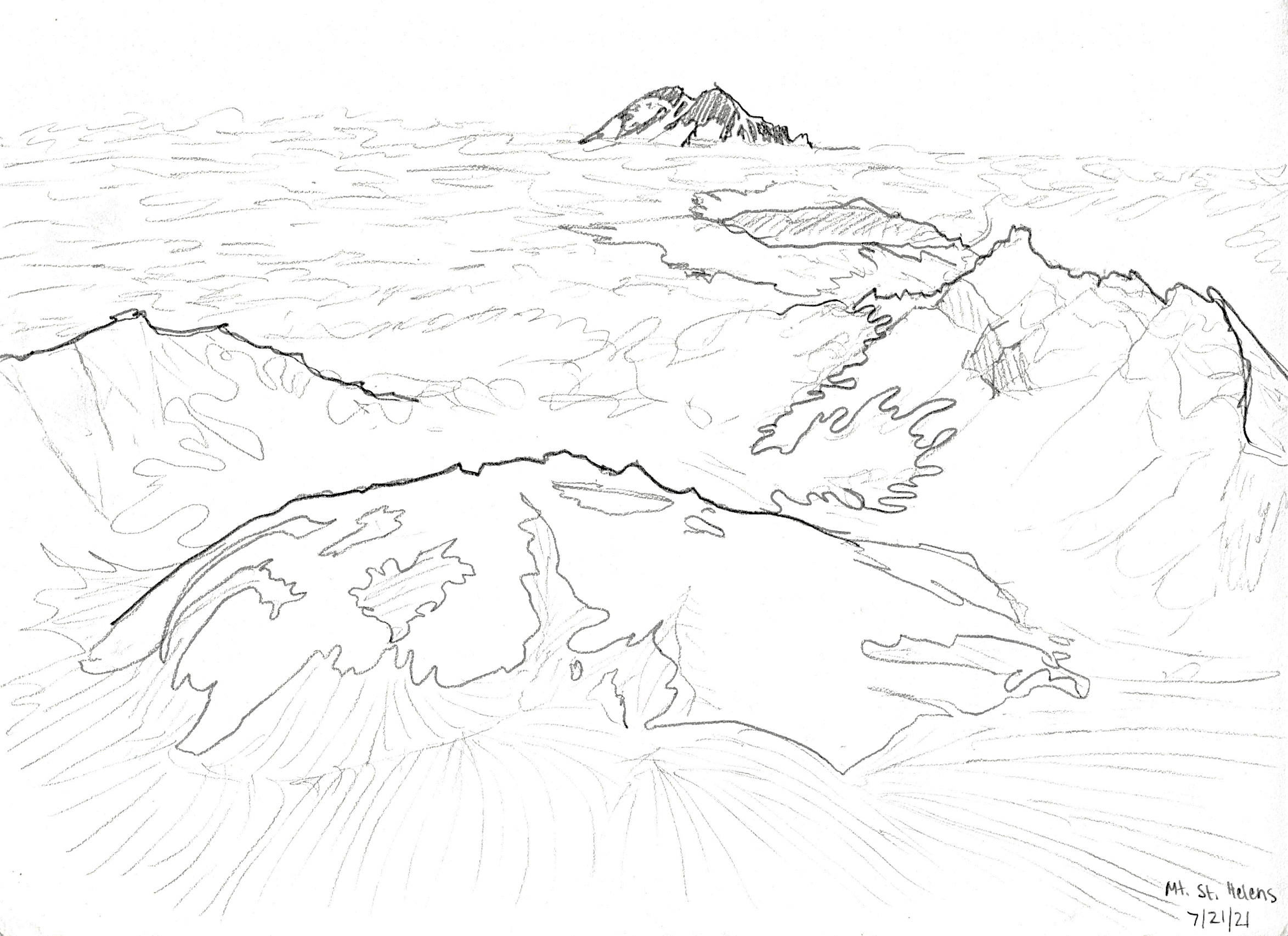 Mt. St. Helens, Oregon. 2021/07/21