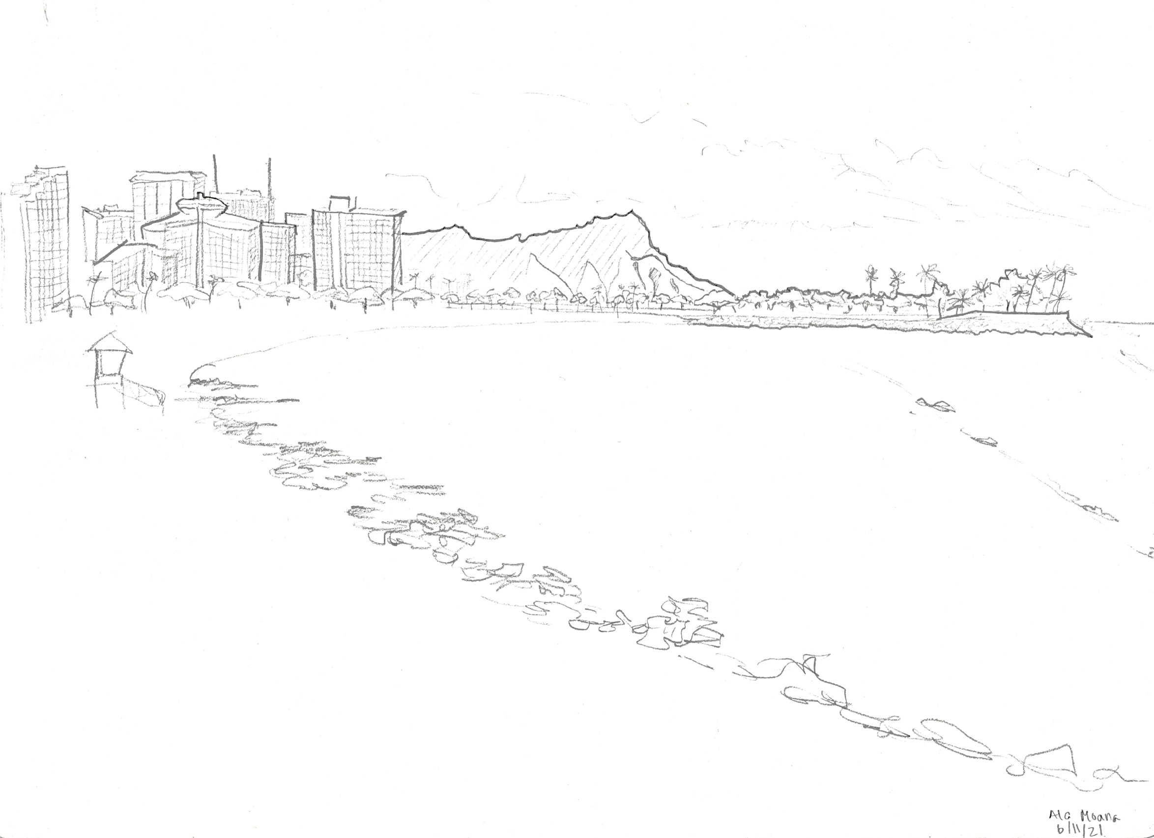 Ala Moana, Oahu. 2021/06/11