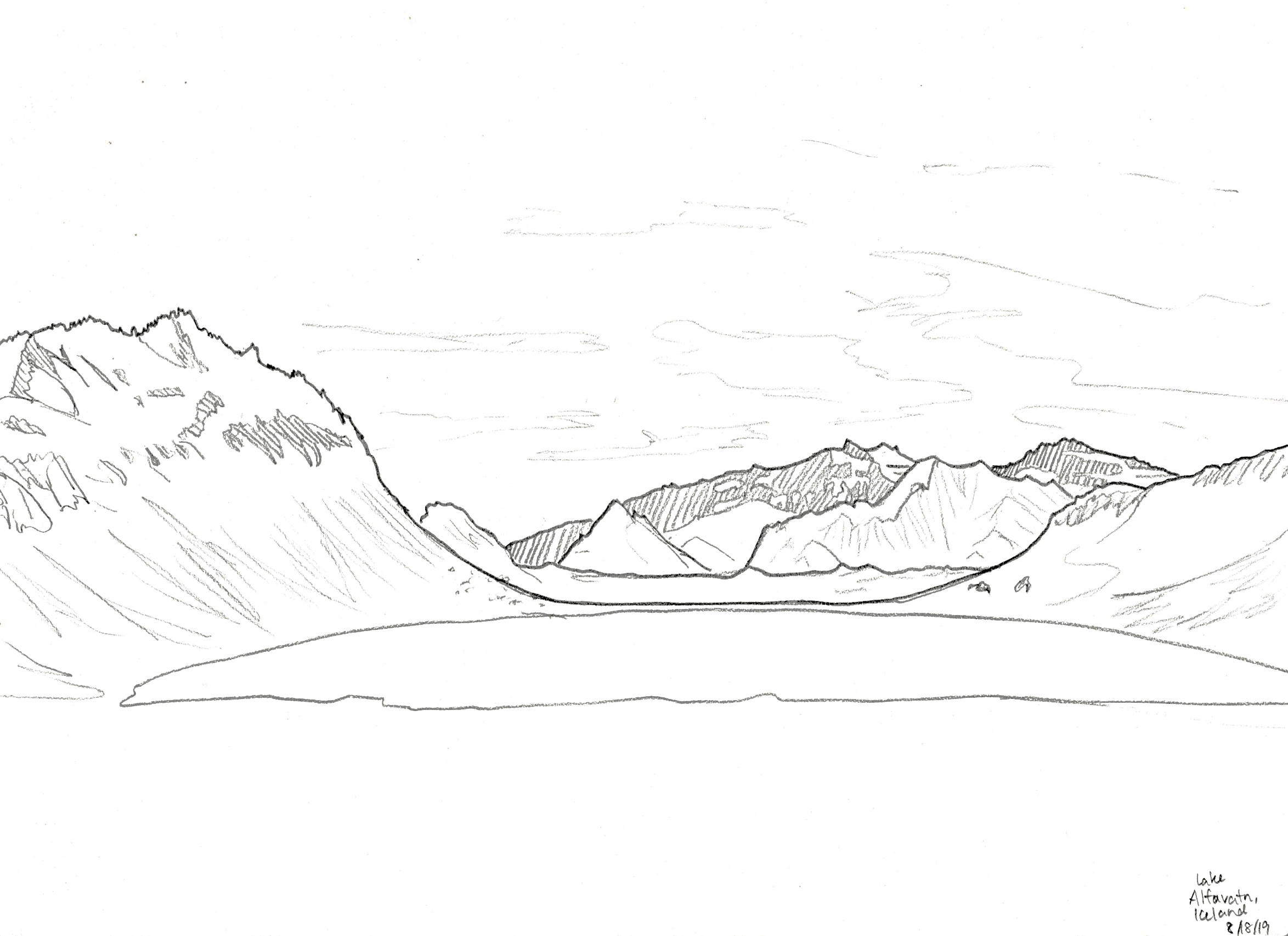 Lake Alfavatn, Iceland. 2019/08/18
