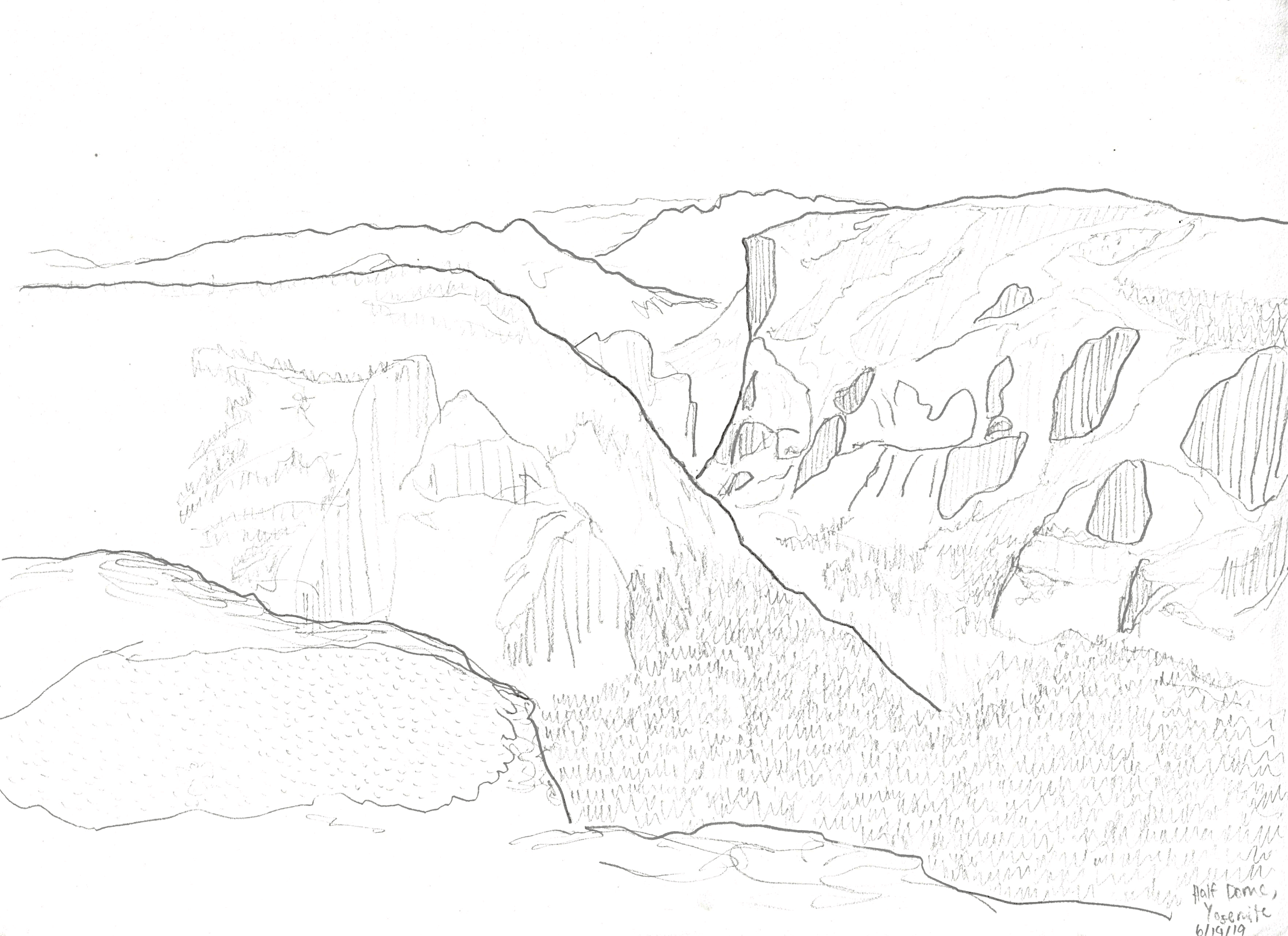 Half Dome, Yosemite National Park, California. 2019/06/19