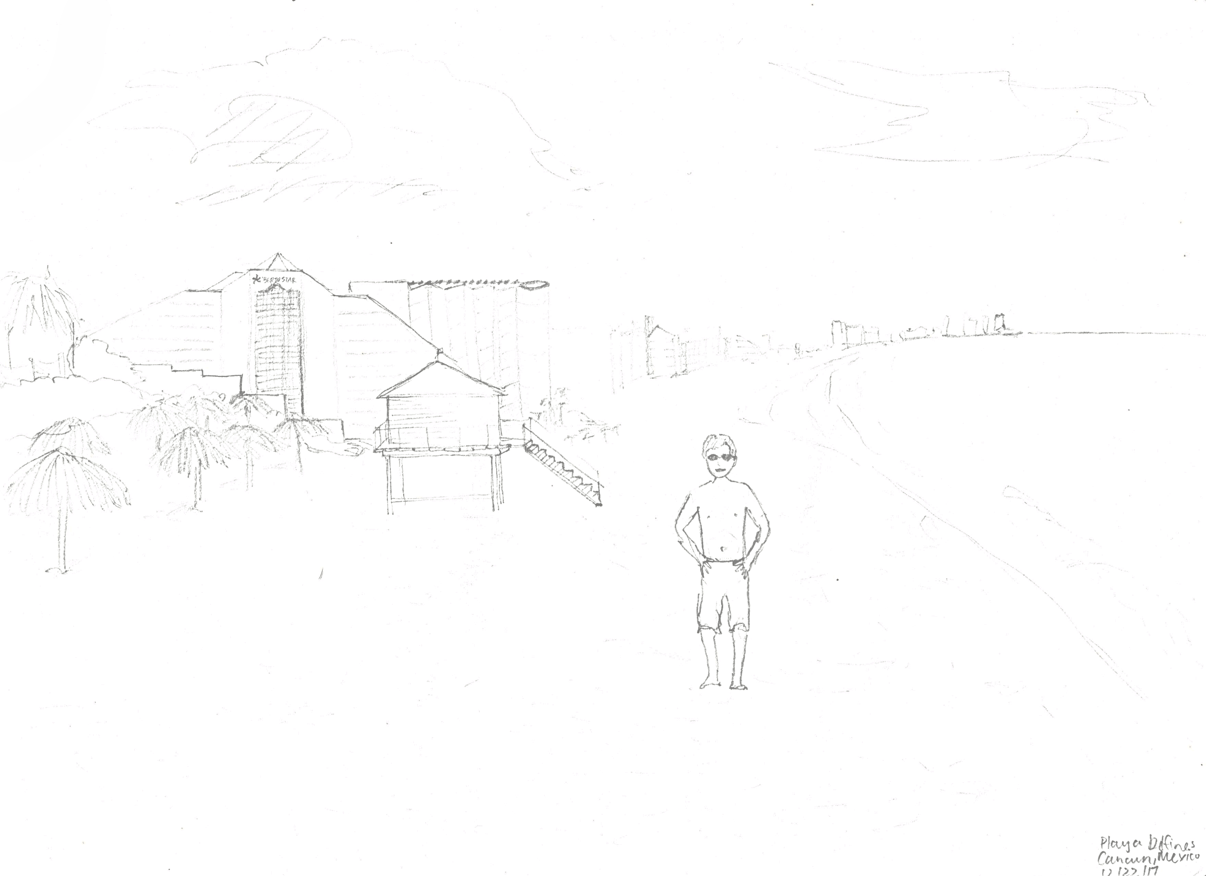 Playa Delfines, Mexico. 2017/12/22