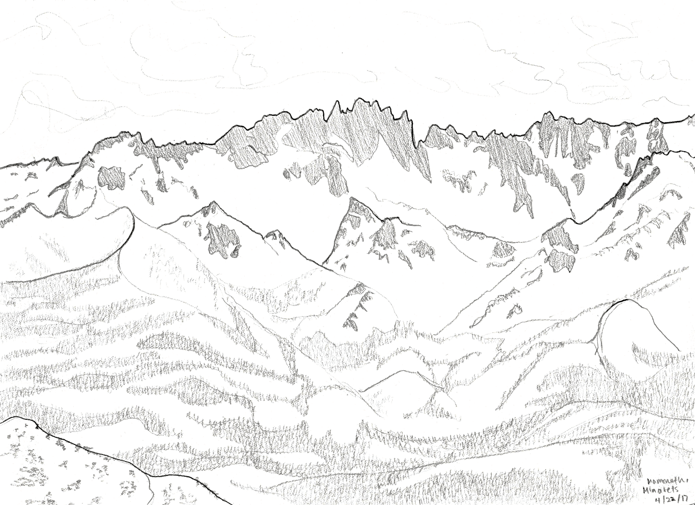 Mammoth Minarets, California. 2017/04/22