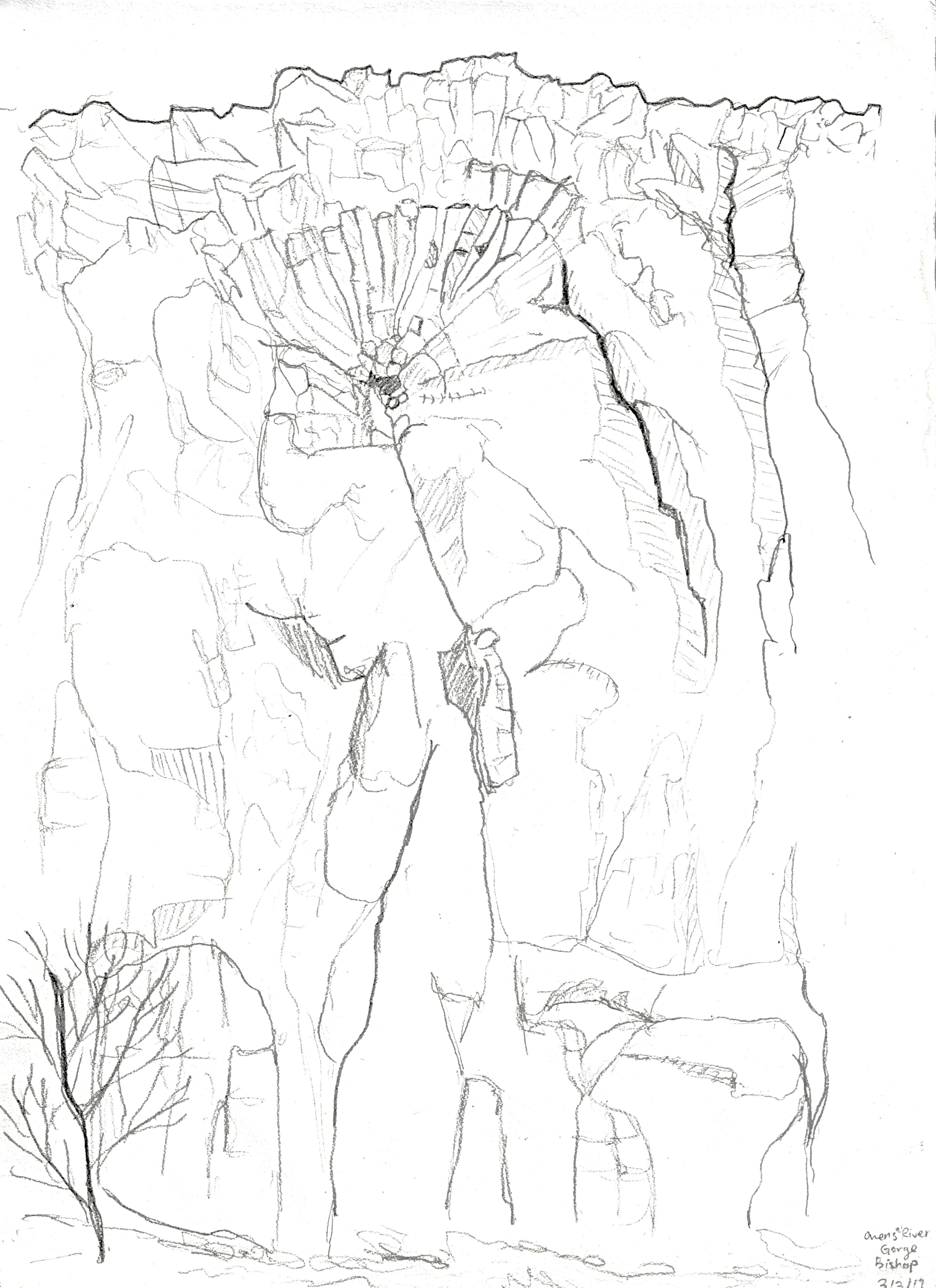 Owens River Gorge, Bishop California. 2017/03/03