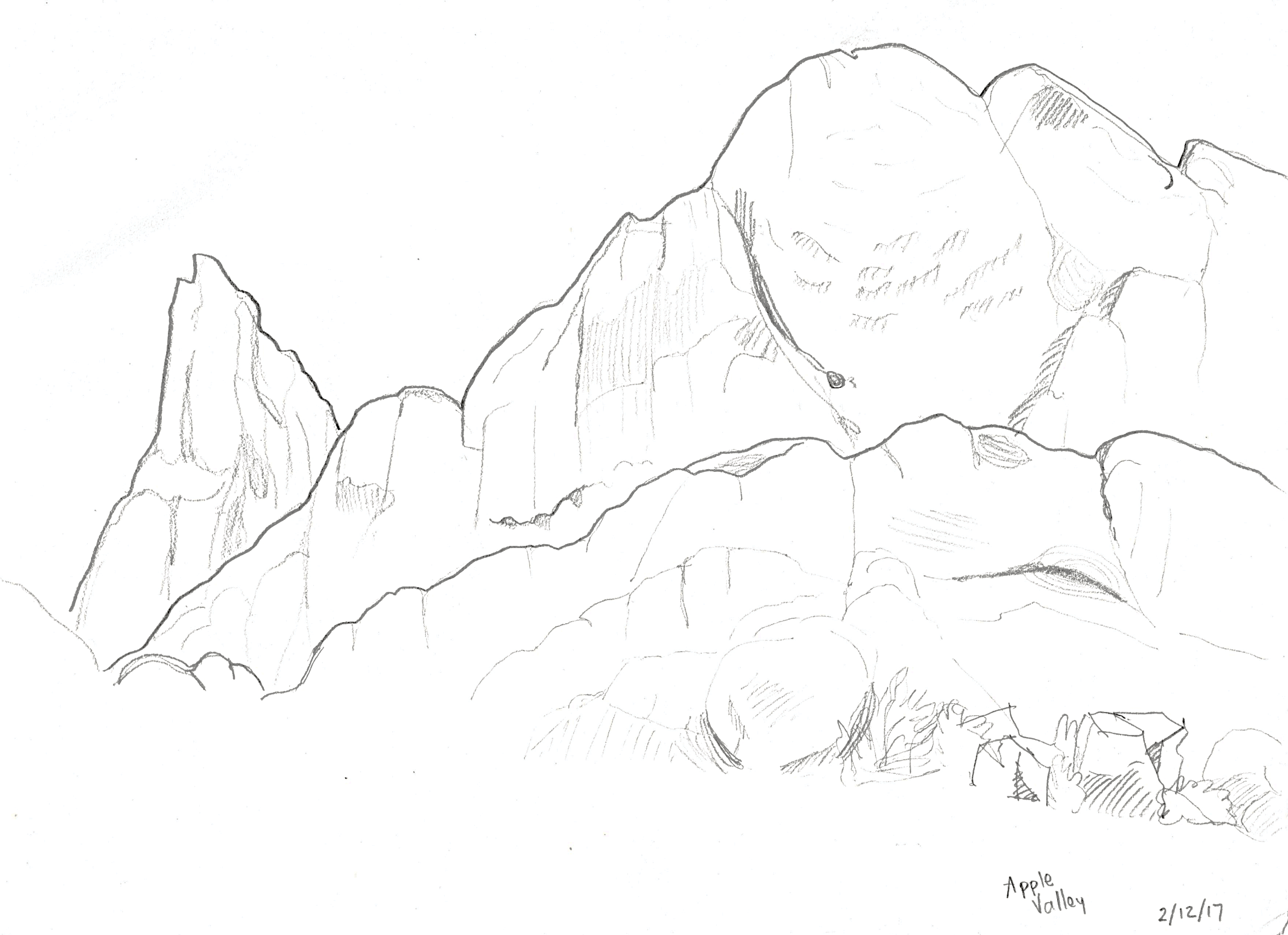 Apple Valley, California. 2017/02/12