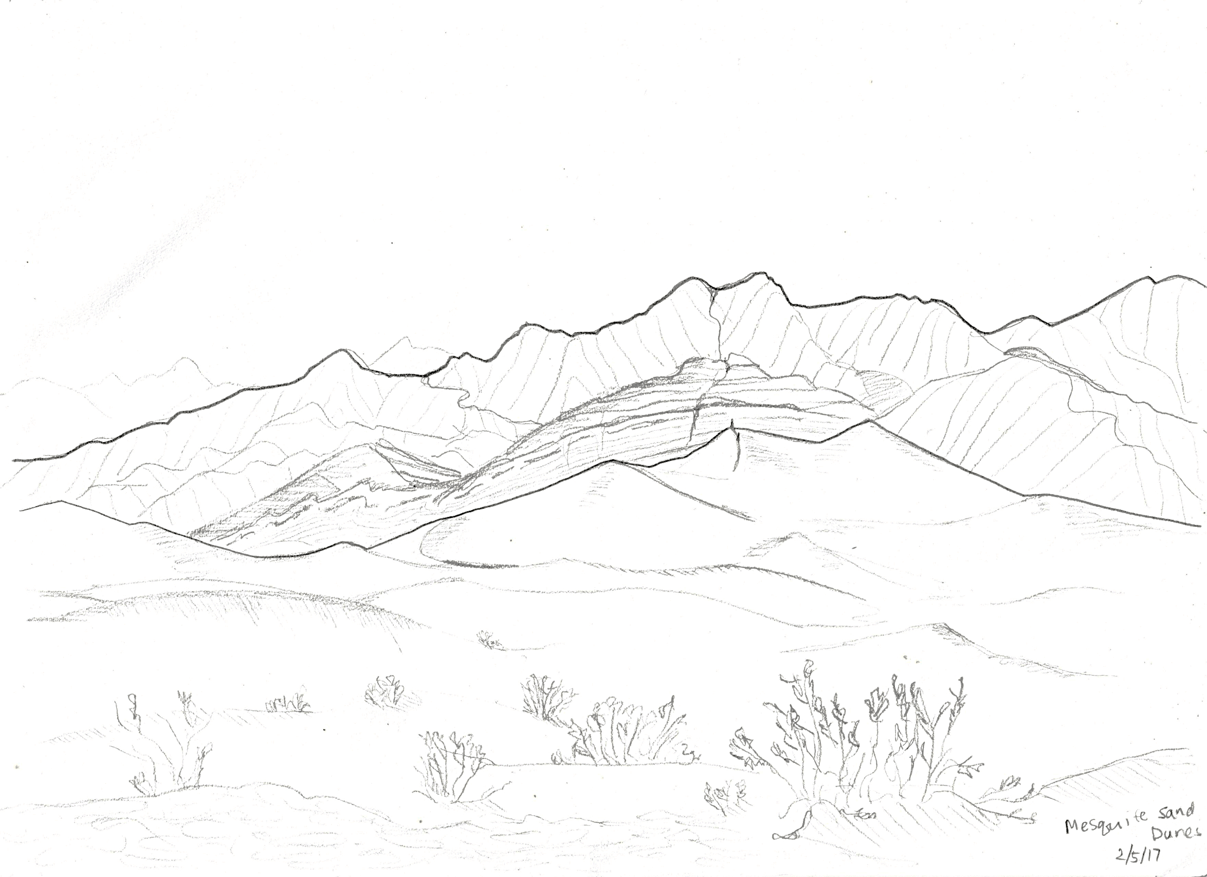 Mesquite Sand Dunes, Death Valley. 2017/02/05