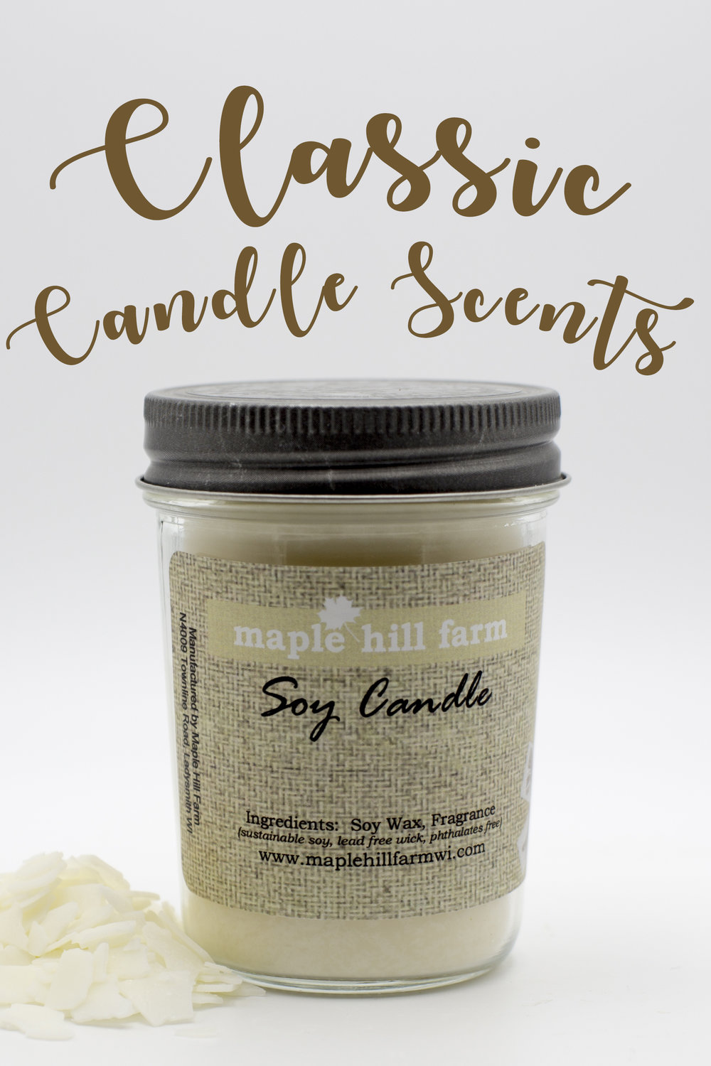 Soy Candle - Classic Scents Collection — Maple Hill Farm