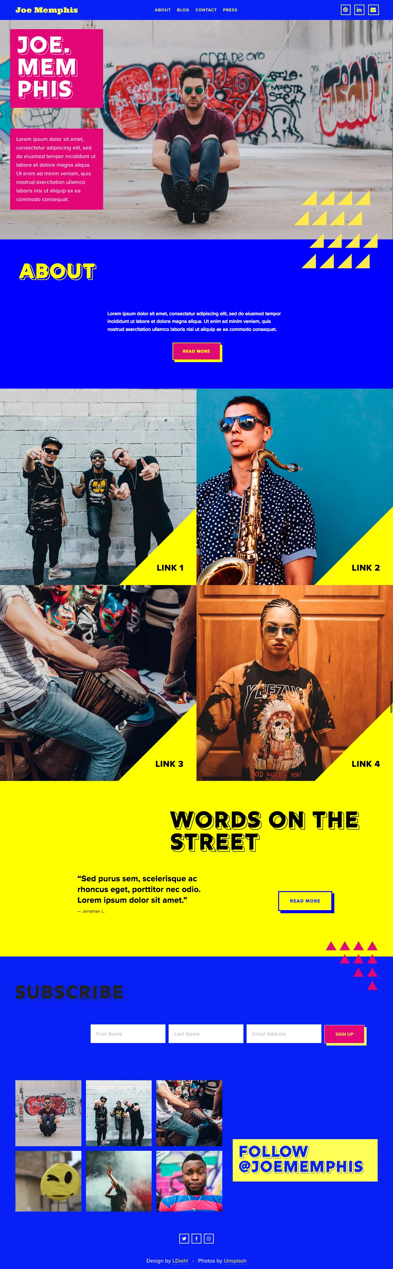 Luciana Diehl - Joe Memphis - Squarespace Template Home Page.jpg