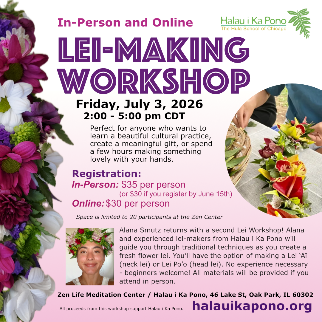 Lei Making Workshop - In Person and Online
