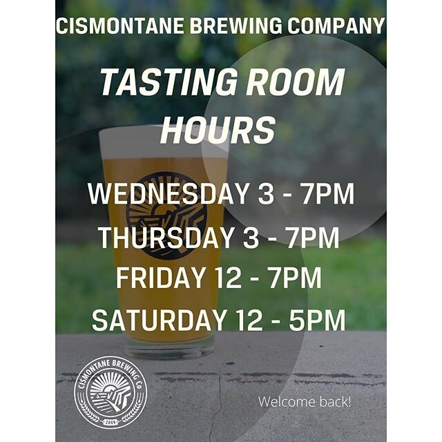 Welcome back! Our tasting room is reopening for dine in tastings today at 12pm. We&rsquo;ve been hard at work getting the bar ready for you and there will be a few things to take notice of before coming. 
1. If you feel sick, we love you, but please 
