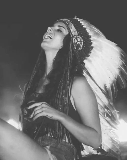 I&rsquo;m obsessed with Native American culture. That chief headpiece is just so cool.
