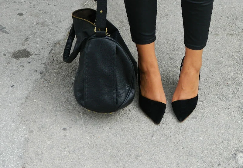 Those shoes.
That bag. I used to wear so much color - well, I guess I still do. However, I wouldn&rsquo;t mind if I had a rack of just black, black, black.
Bring on the modern. 