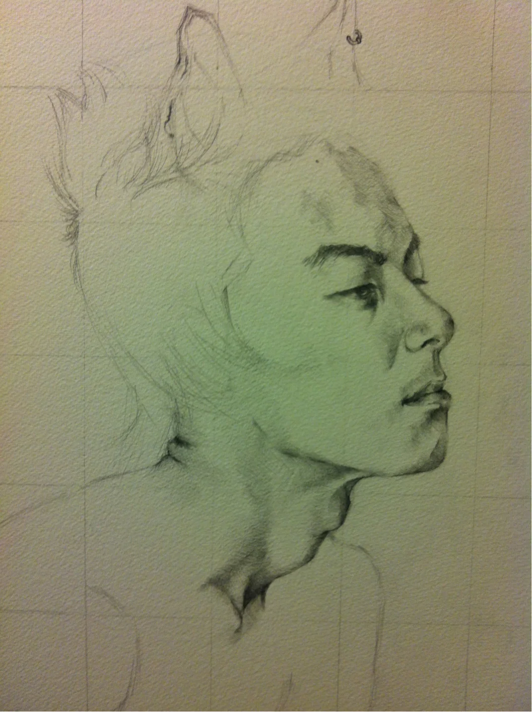 6 hrs, graphite, watercolor paper 300lb.
My work in progress - my adorable little brother, Derrick Brian Chu. Need to pump out 4 of these before the end of the semester&hellip; Yeeep!
