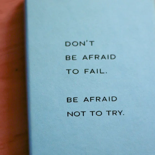 So what happens when you are in danger of both?
Try and fail? Not try and fail. Try and succeed..
It all depends on life. And yourself.

Try and succeed. 
happythings:

aynaku: (via tiresome)