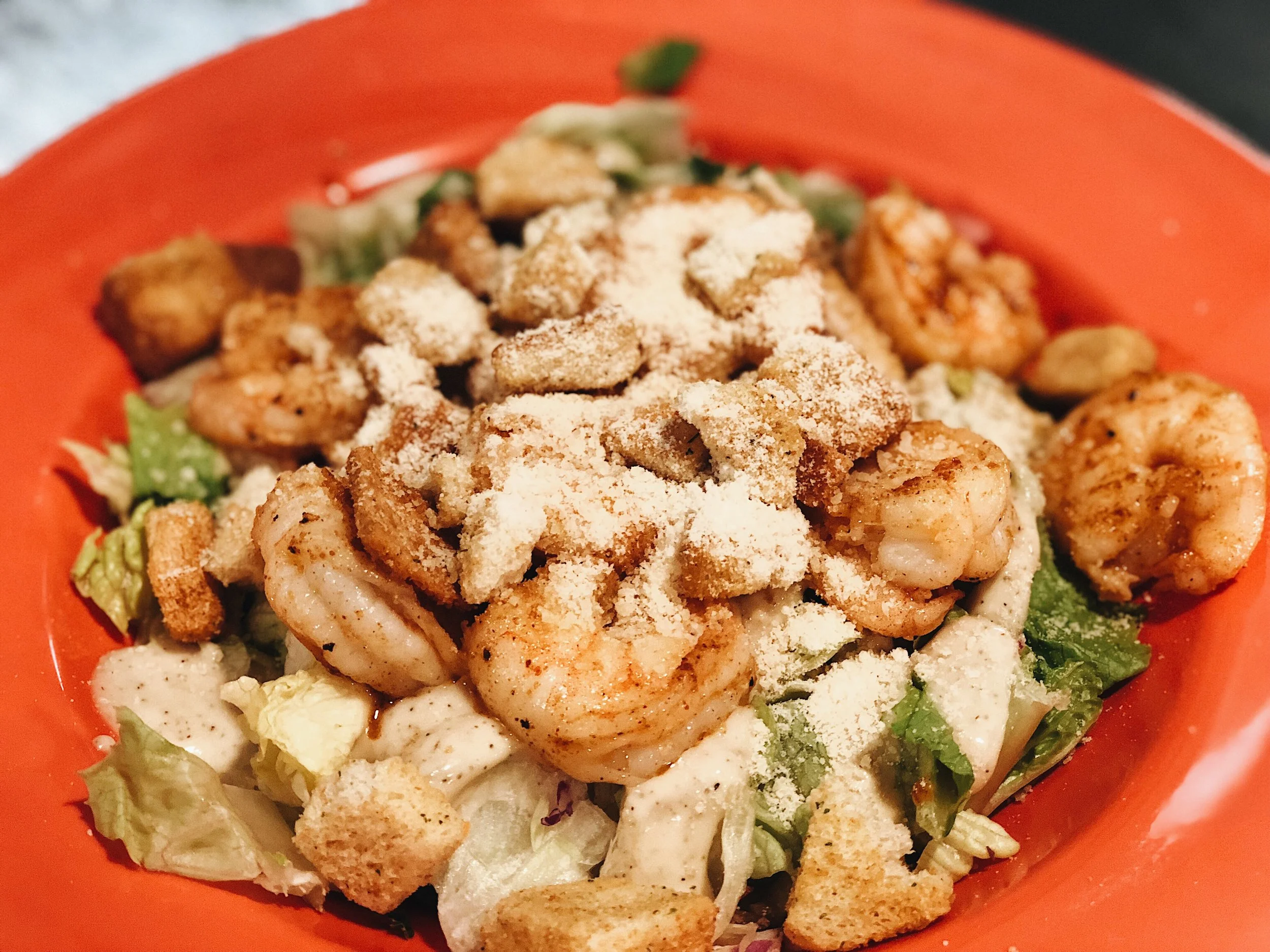 Cajun Shrimp Caesar Salad
