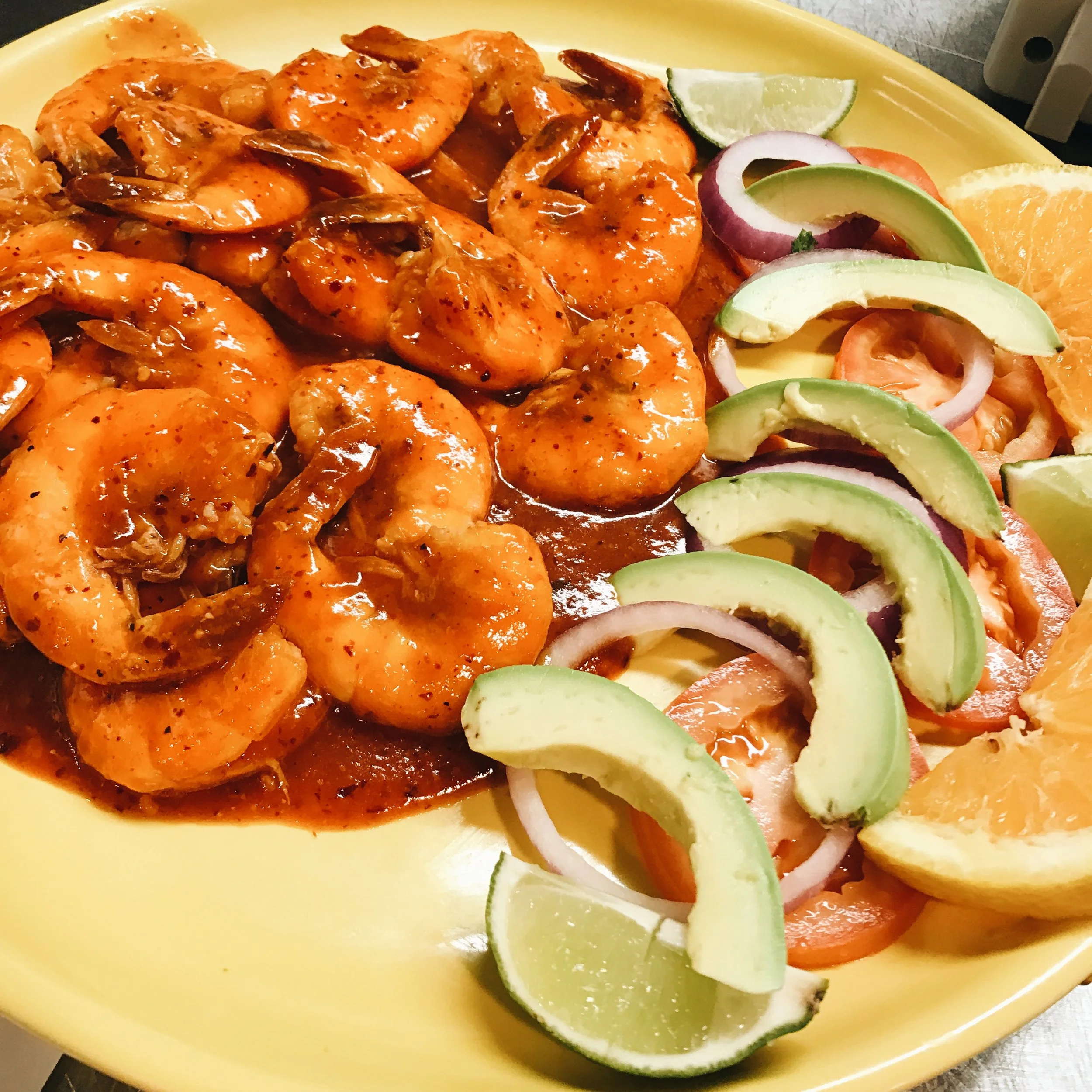 Spicy Naranja Shrimp