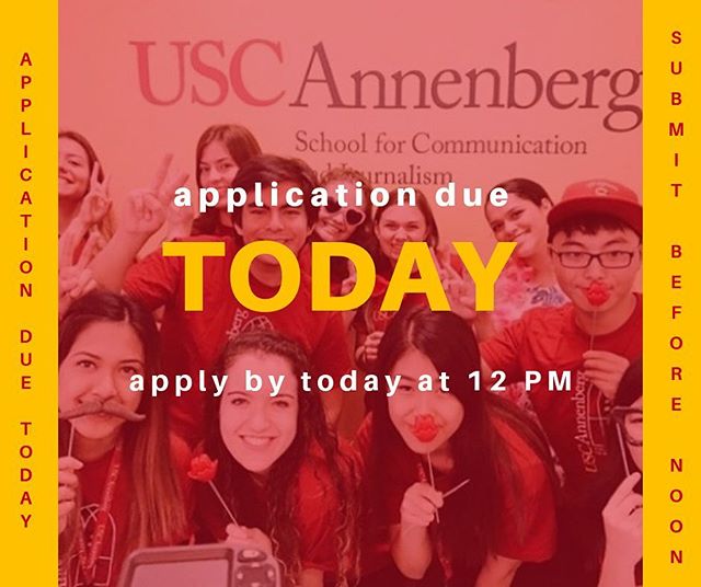 Last reminder- APPLY APPLY APPLY! Apps are due today at NOON! Make sure you hit that submit button 👊 #ASCJ