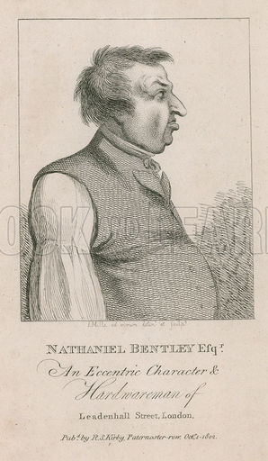 Nathaniel Bentley Esq, An eccentric character and hardwareman of Leadenhall Street, London