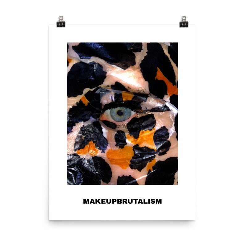 Poster from the MakeUpBrutalism shop on Etsy