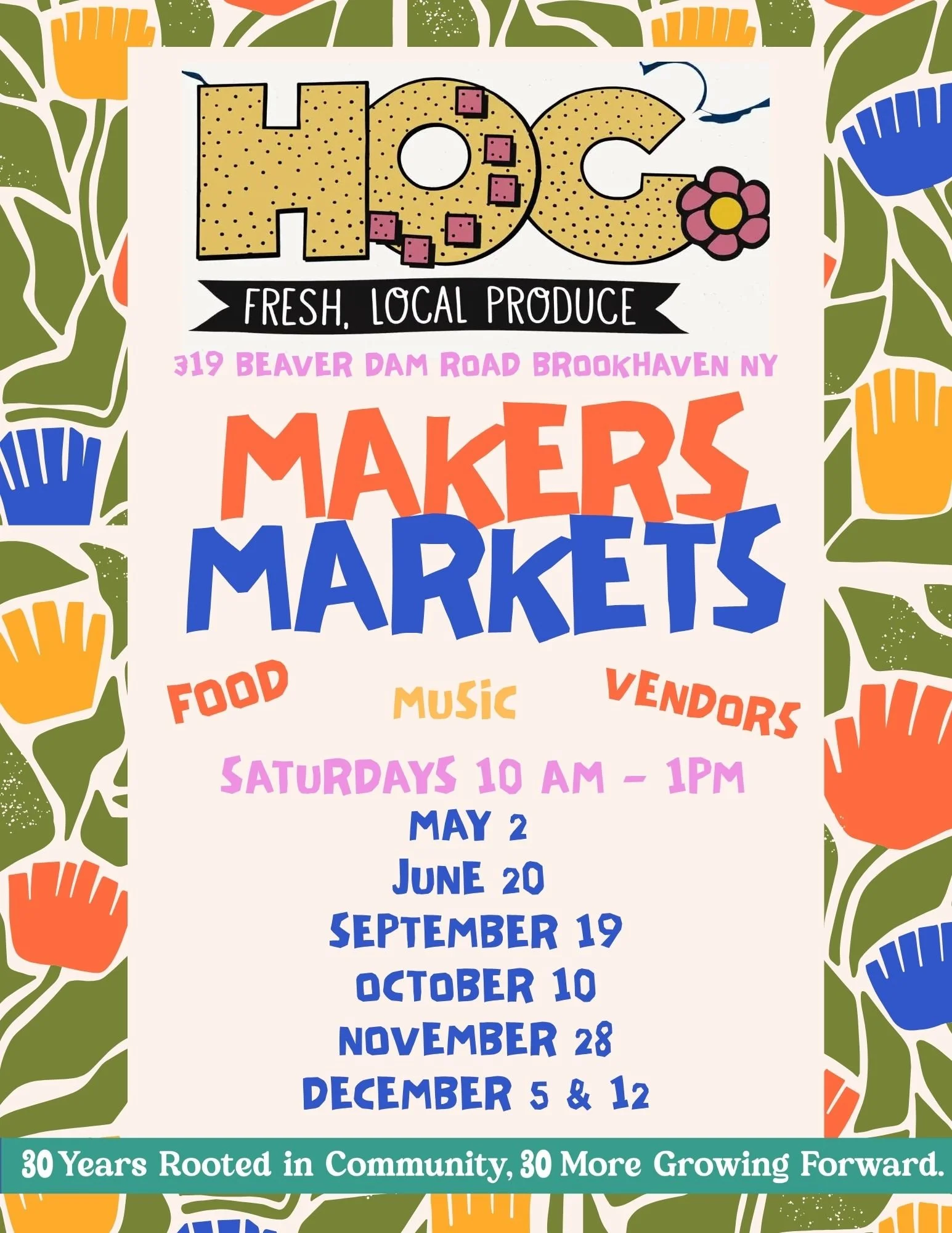 Father's Day Makers Market with food by Sage &amp; Thyme