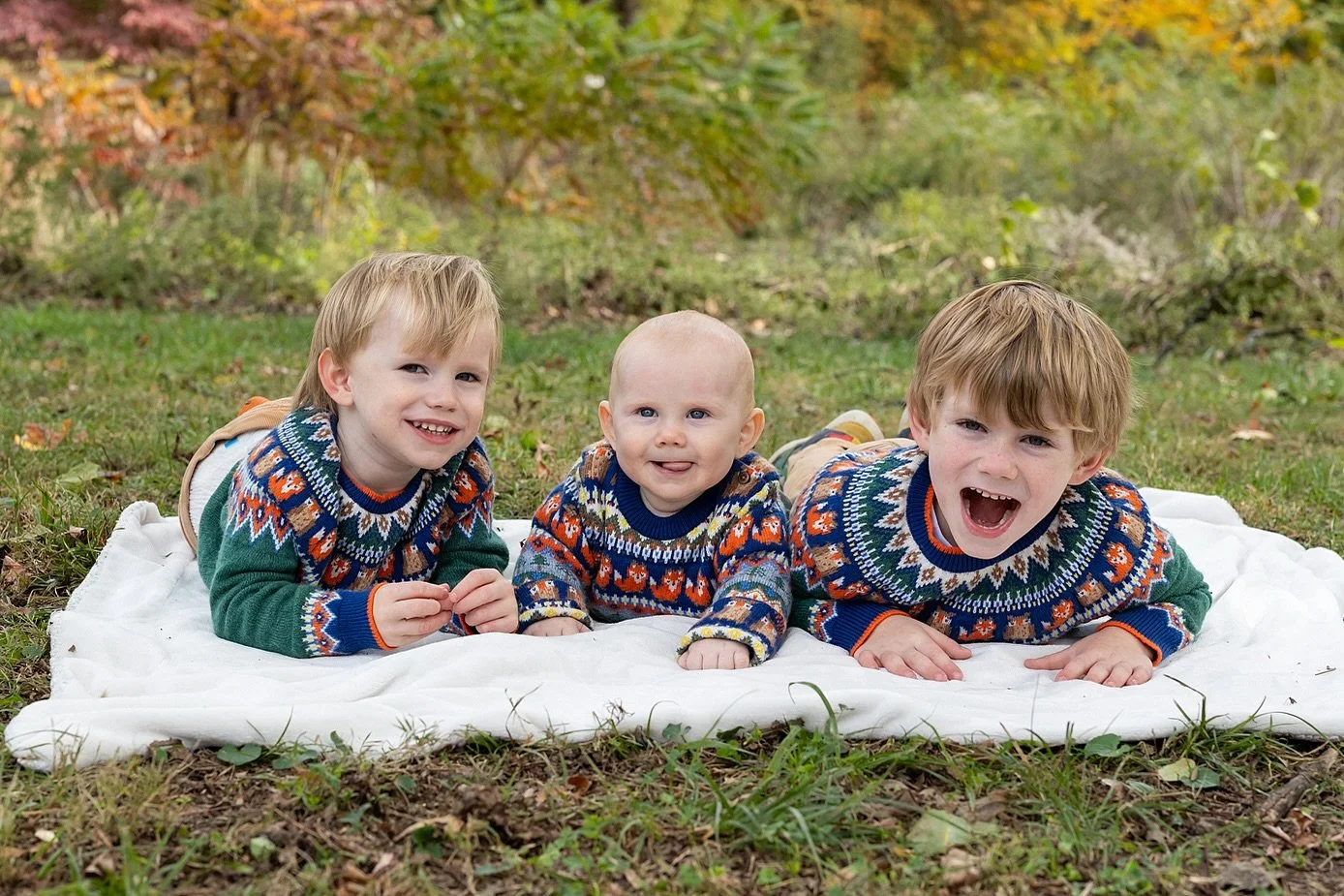 The most perfect fall morning with these brothers.