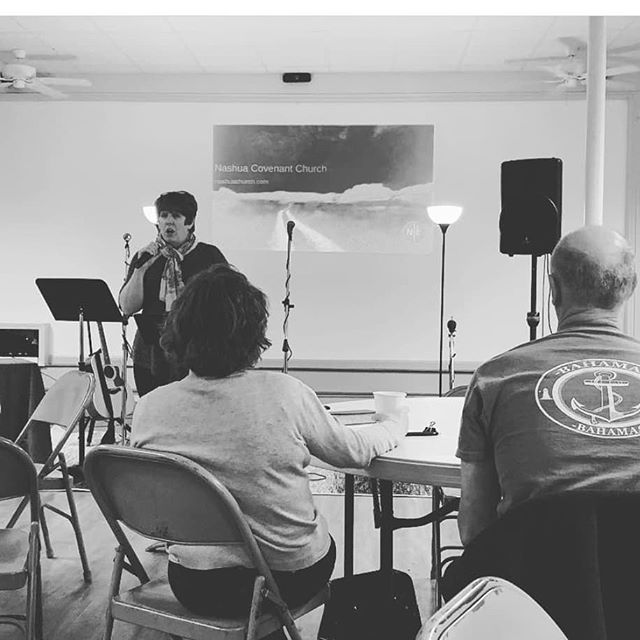 Pastor Leah Roth at Nashua Covenant Church, Nashua NH .
.
.
.
#fourmore #fourmorewomeninthepulpit #covchurch #womenpreachers #churchplant