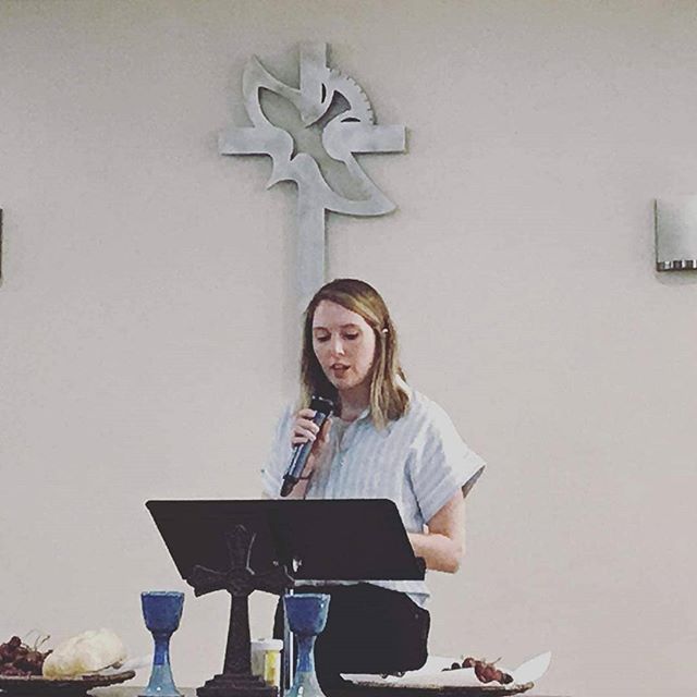 Renee McCrory at Table Covenant Church,  Fairfax VA .
.
.
.
#fourmore #fourmorewomeninthepulpit #covchurch #womenpreachers #churchplant