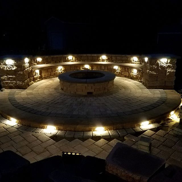 Lots of lights on this job for a close family friend earlier this fall.