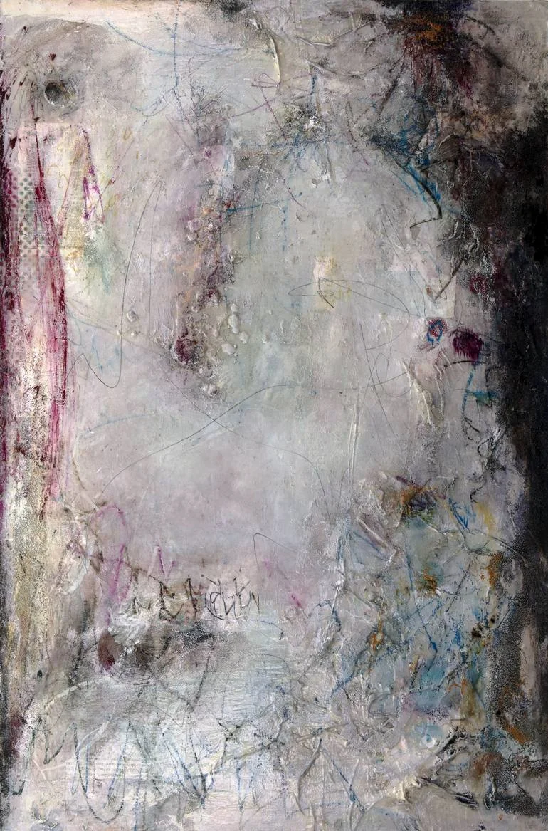 ‘Listen to the Child’ 60” x 40” x 1.5”. Mixed Media on Canvas Painting (c) All Rights Reserved Deb Chaney