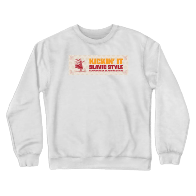 Kickin' It Slavic Style Crew Neck Sweatshirt