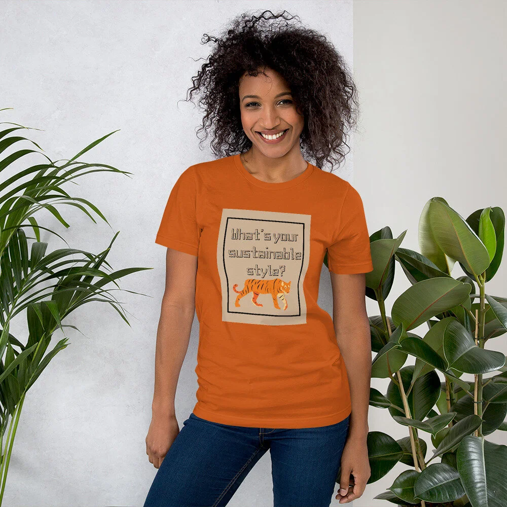 Sustainable Style, Unisex, Tiger Tee!