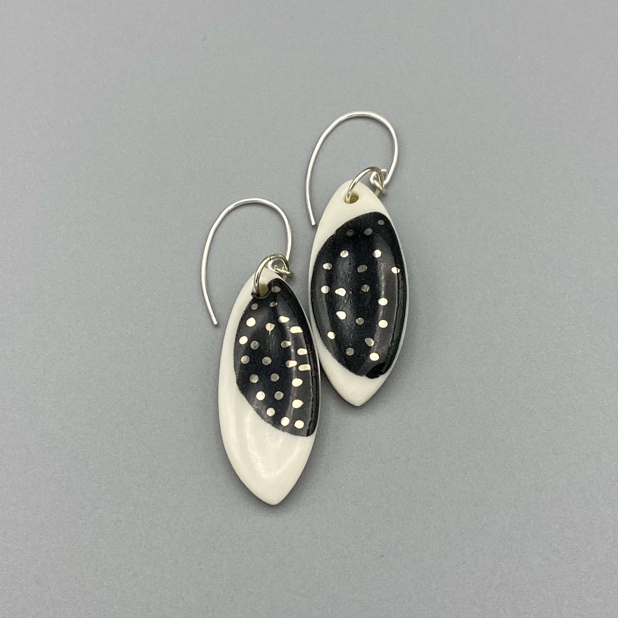 MELTED - Handmade, B+W, Surfboards, Spec Earrings
