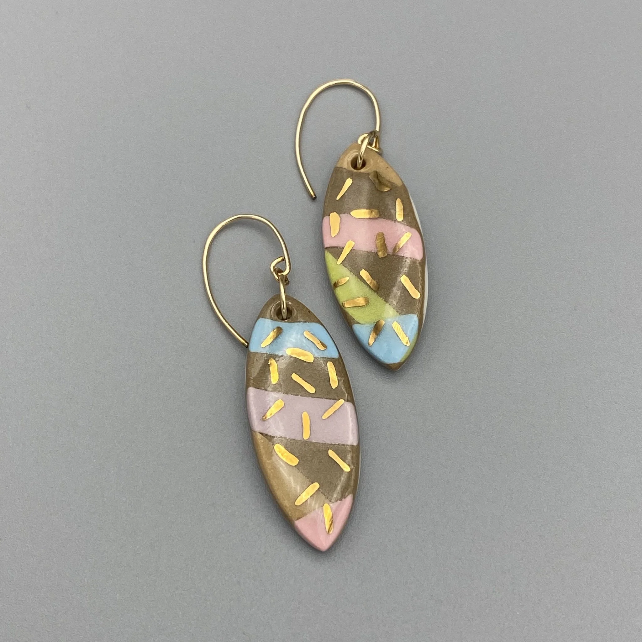 MELTED - Handmade, Donut, Surfboard, Spec Earrings