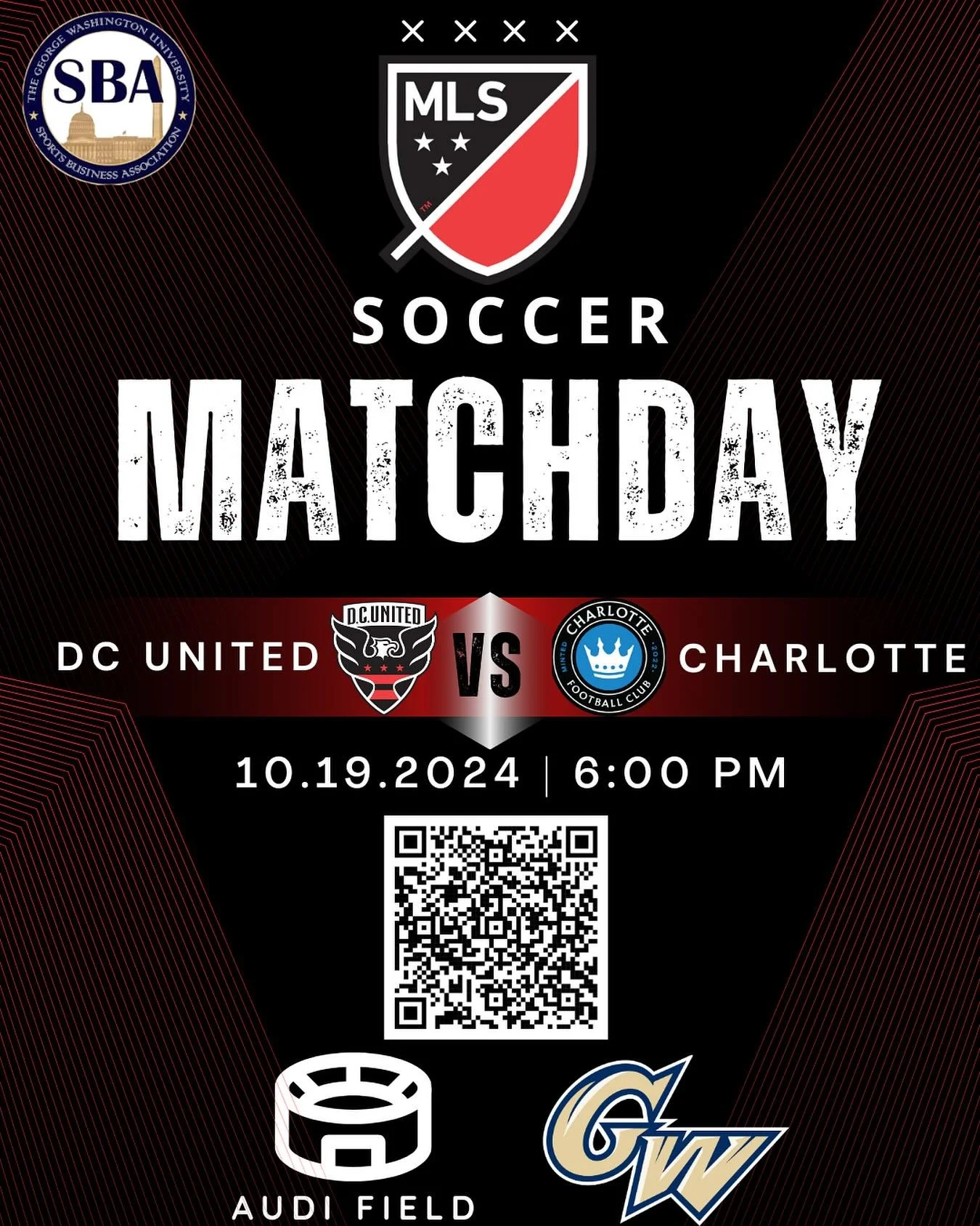 Come be a part of DC United&rsquo;s Fan Appreciation night and their final push for MLS Cup Playoffs as they take on Charlotte FC in the last game of the season on October 19 6PM @audifield! Discounted tickets are available in our bio&rsquo;s Linktre
