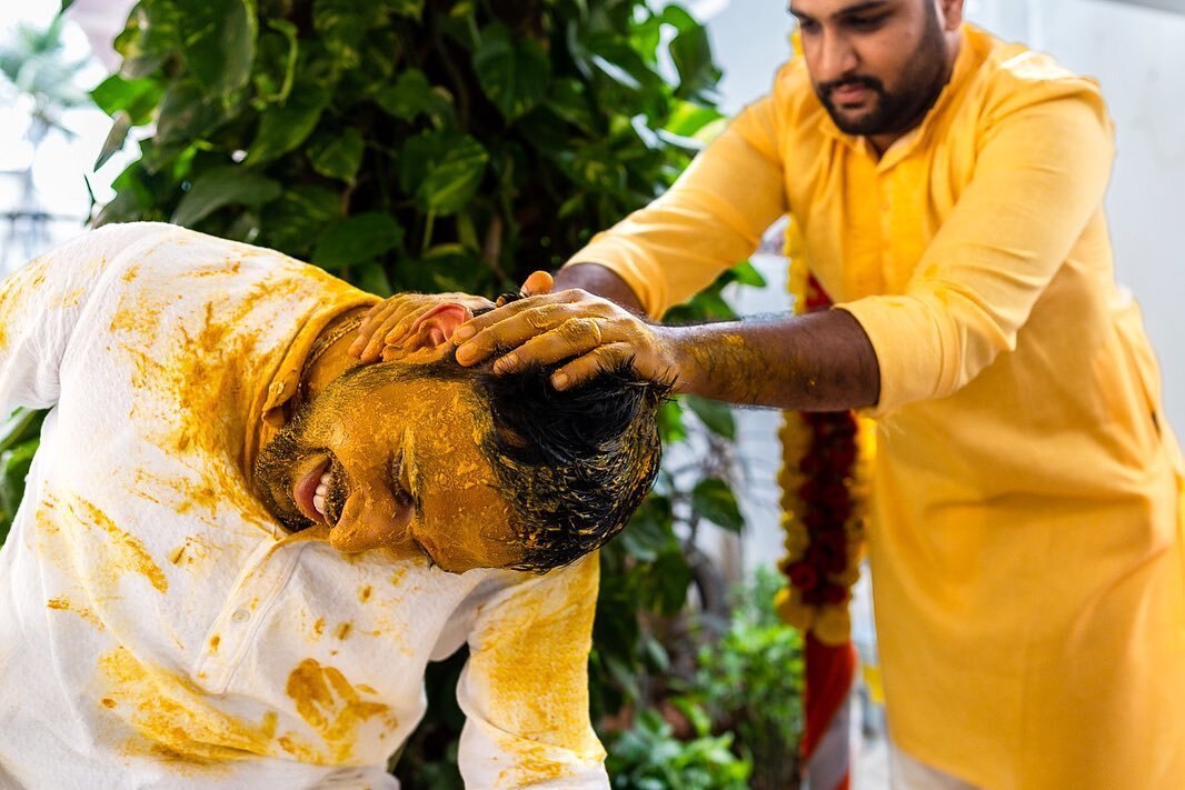 Haldi / Pellikoduku done right.
.
.
From the recent wedding of Rajesh &amp; Spandana at Hyderabad.
.
.
.
.
.
#hyderabadwedding #candidphotography #candidweddingphotography #momentslikethis #momentsoverposes