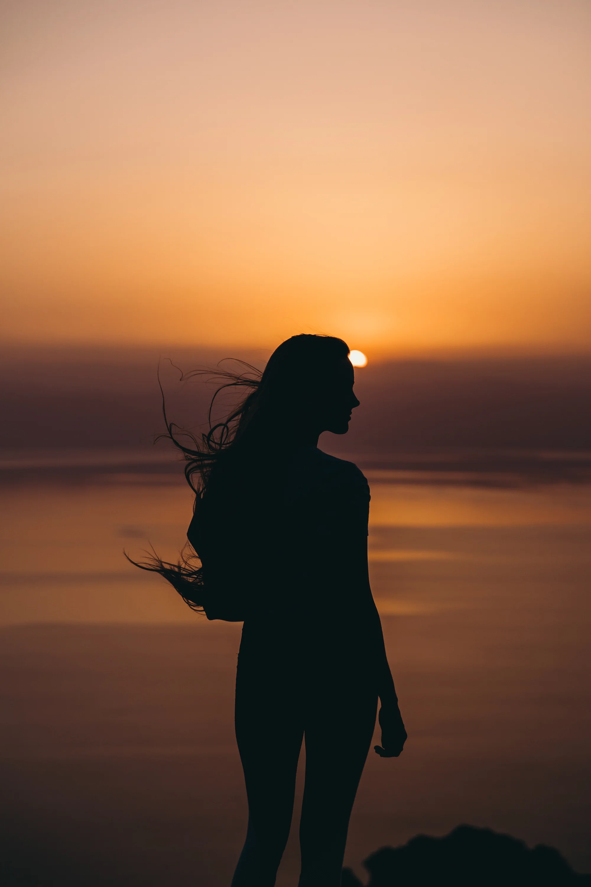 Watching the sun set over the Dead Sea was magical.