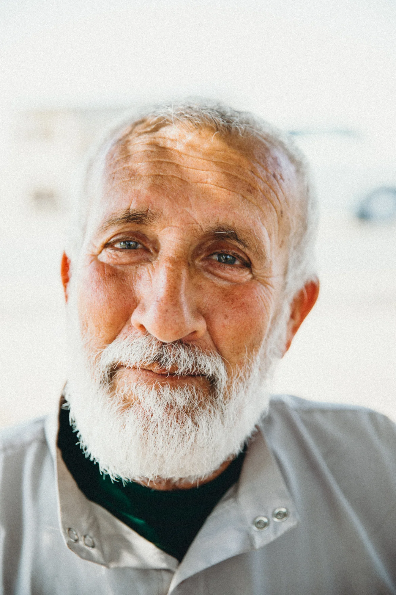 So cool this man had blue eyes!