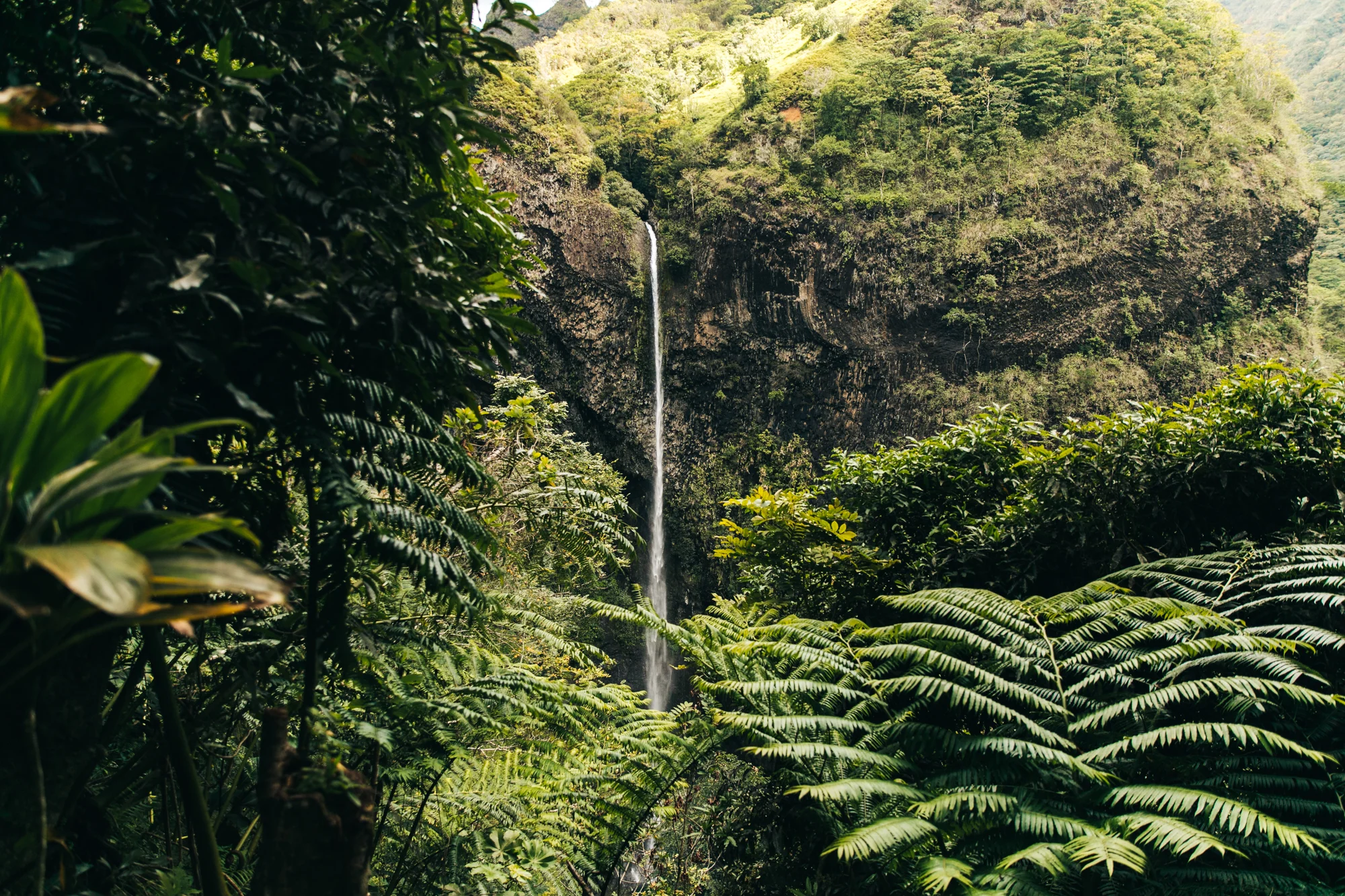 We were sitting at the very top of that waterfall!