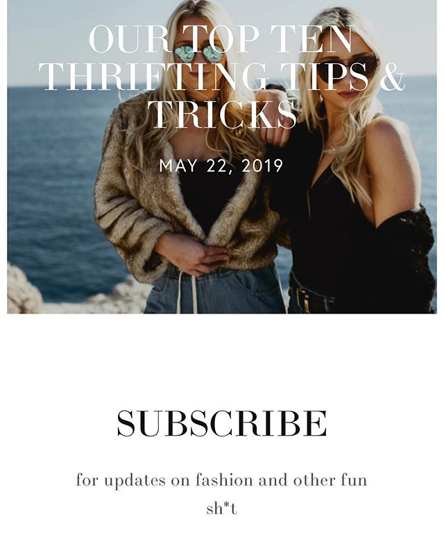Two new articles up on the website! We talk thrifting tips &amp; tricks and the eco-friendly girlboss-owned swimwear company, @lilnaswimwear ! So excited that the fashion tab is finally up on our website. We will be releasing the other tabs (Beauty, 