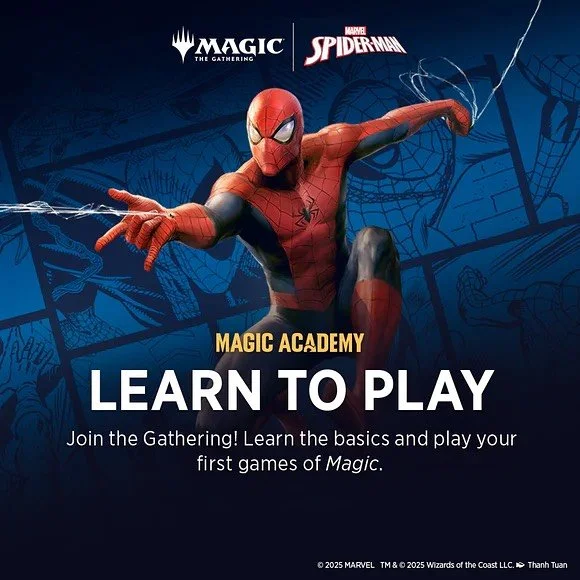 This Saturday at 2pm we&rsquo;re hosting our first ever event for Magic: The Gathering, thanks to our friendly neighborhood @bardsandcards!

Ever wanted to sling some spells but never learned how? Join us for this FREE Spider-Man themed Learn to Play