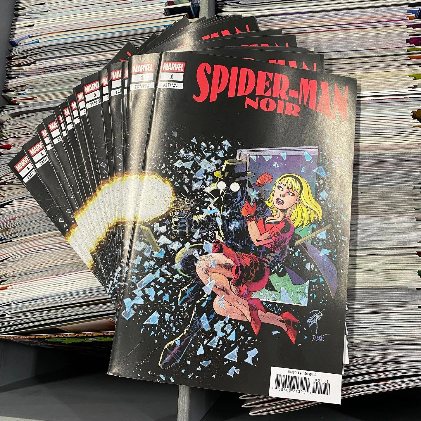 The 1st issue of Spider-Man Noir is back in stock! This sold out on the day of release, so we rushed a reorder to get copies back in the shop ASAP. The 2nd printing doesn&rsquo;t release for another month, so if you wanted to check the series out we&