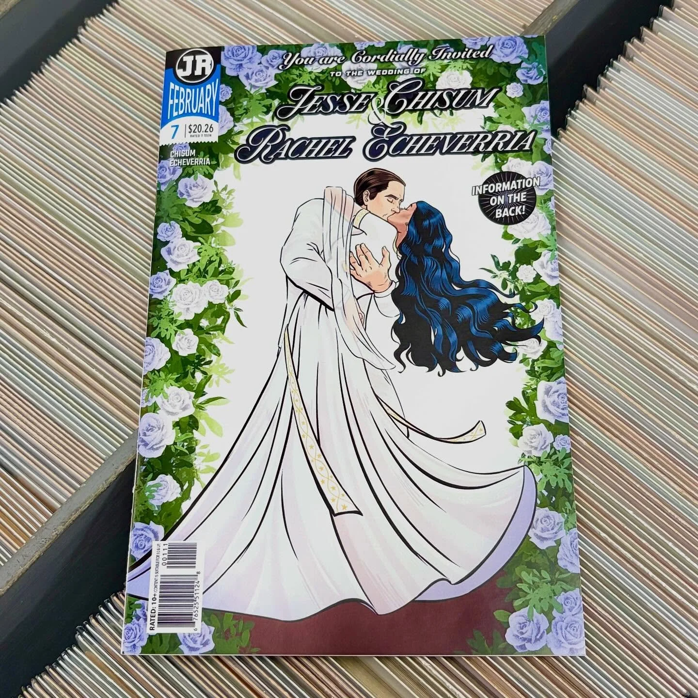 Check out this amazing wedding invitation for our friends Jesse and Rachel! It&rsquo;s a full size comic homage to the Batman 50 wedding issue, complete with comic recreations of their origin story and proposal. They even designed the wedding registr