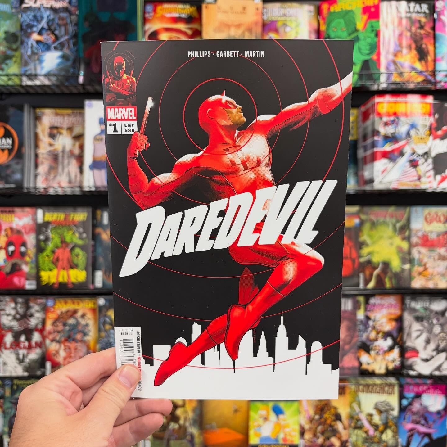 No fooling, it&rsquo;s New Comic Book Day! Me am so happy&hellip; no, me am so *disappointed* to show you AWFUL old comics. 

Daredevil makes his long awaited return today, with a devilishly clever blind bag variant. Matt Murdock is teaching law scho
