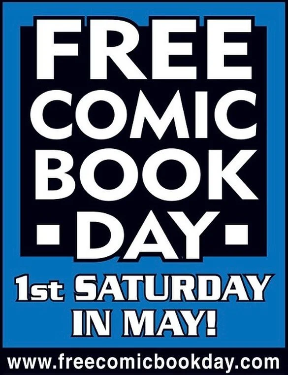 Free Comic Book Day is just a month away! FCBD is always hosted on the first Saturday in May, and this year that&rsquo;s Saturday May 2nd. Throw it on your dang calendars! 

This year will be our biggest FCBD yet, with THOUSANDS of comic books availa