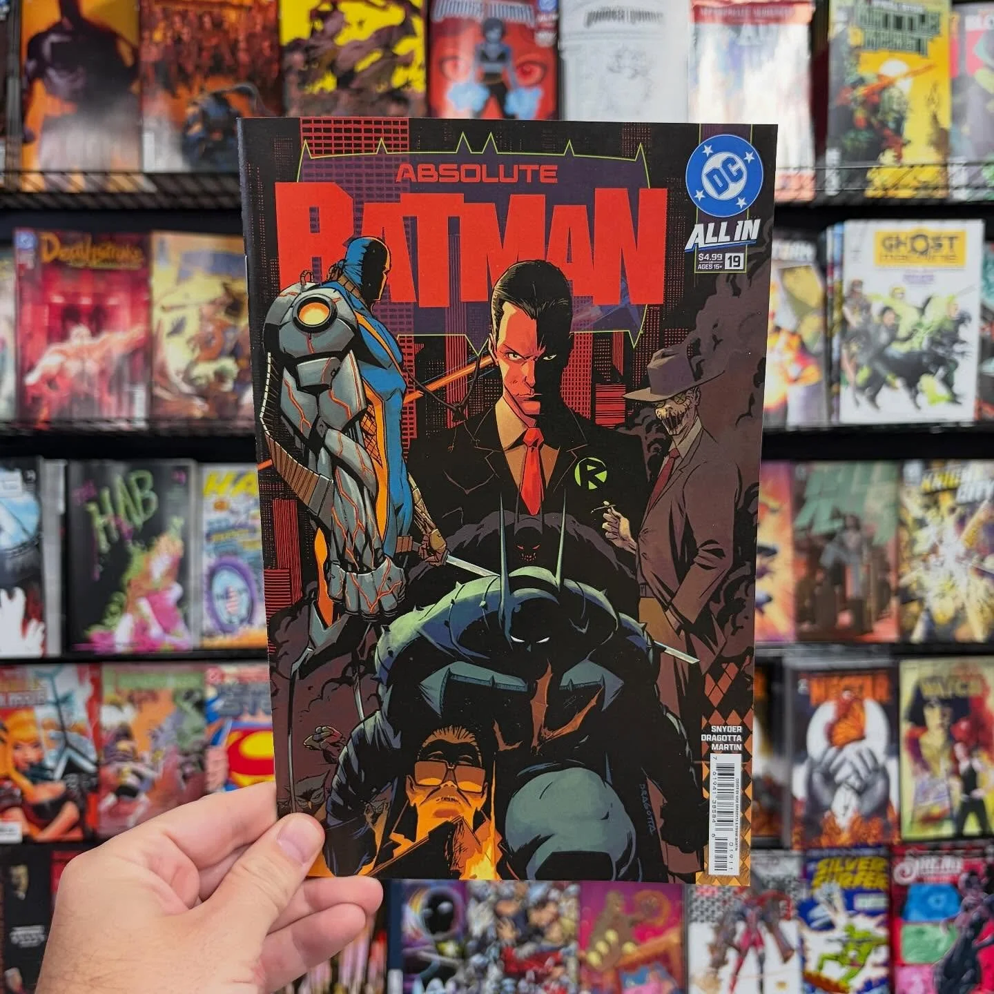 Hey gang, it&rsquo;s New Comic Book Day! We&rsquo;ve got a whole wall packed full of good reading just ready and waiting for you. 

We&rsquo;ve got Absolute Batman 19, and a reprint of Absolute Batman 15, AND a reprinted Batman Annual with a new cove