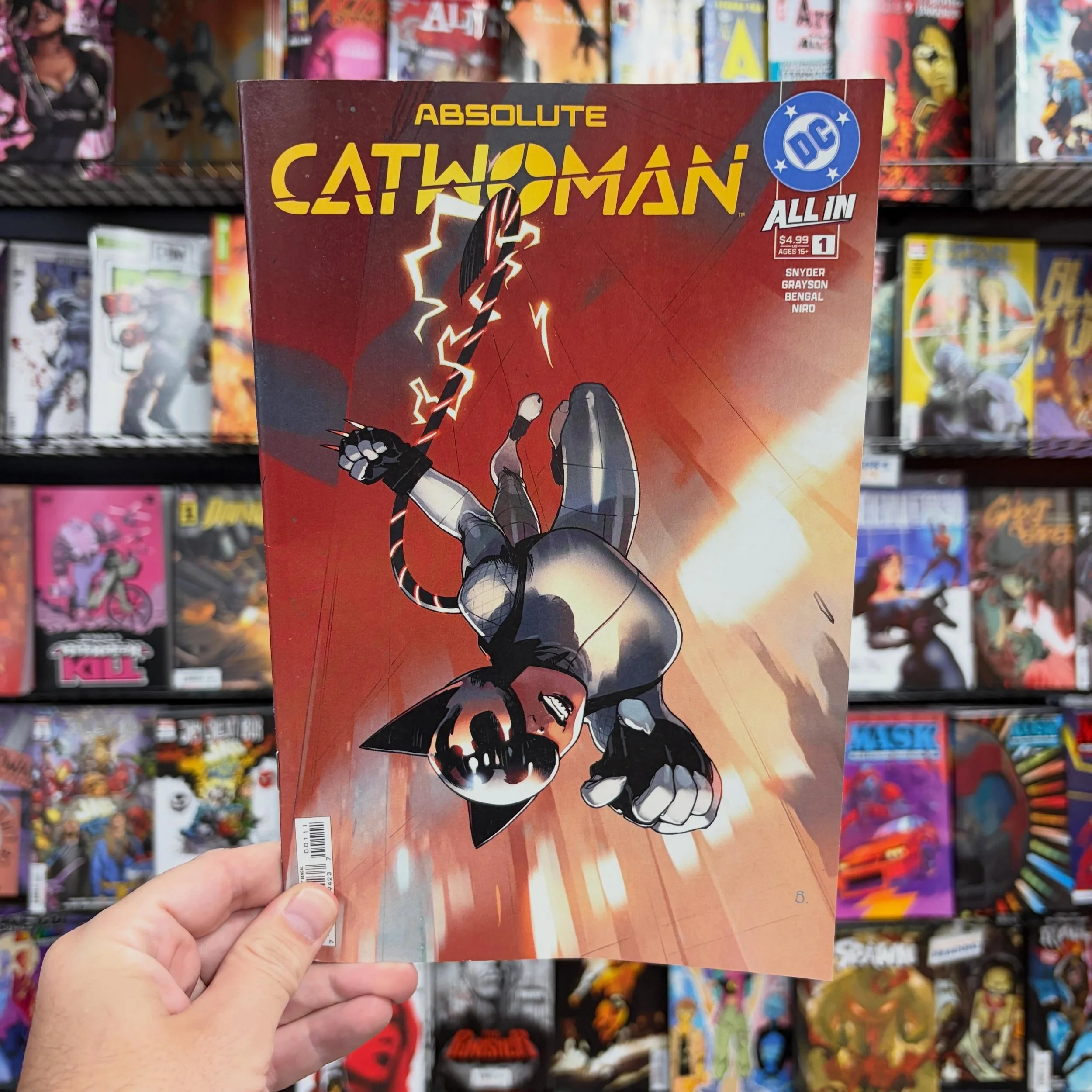 Holy smokes, it&rsquo;s an absolute whopper of a New Comic Book Day! The debut issue of Absolute Catwoman would be enough to make it a big week, but add in Avengers Armageddon 1 (polybagged with an exclusive Magic The Gathering card), MASK 1 (the lat
