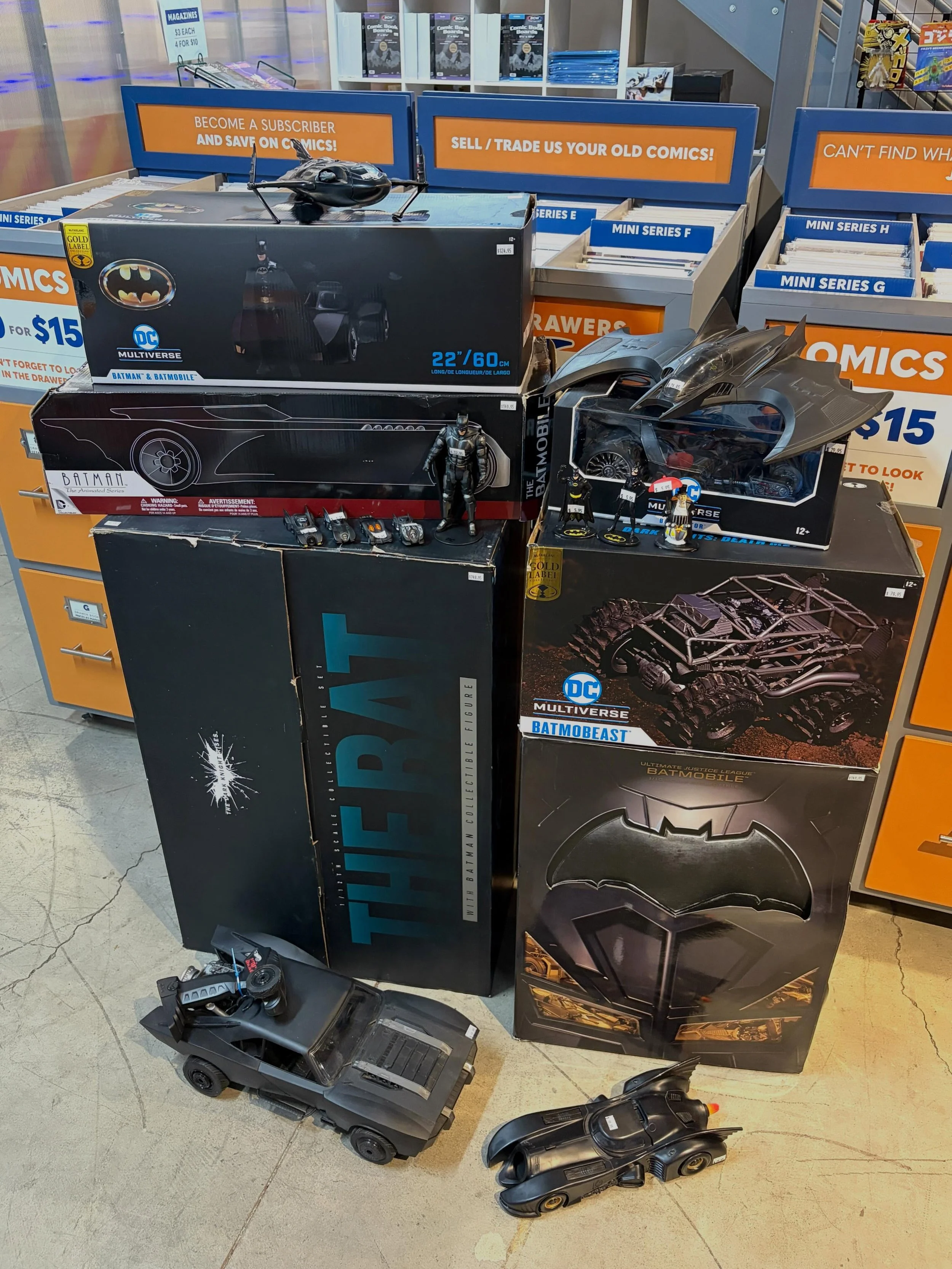 Are you a billionaire with an affinity for bat themed modes of transportation? Well you&rsquo;re in luck, because we just put out a bunch of Batmobiles, Batplanes, and Batskiboats! Big and small (from Hot Toys to Hot Wheels), new and old (from McFarl