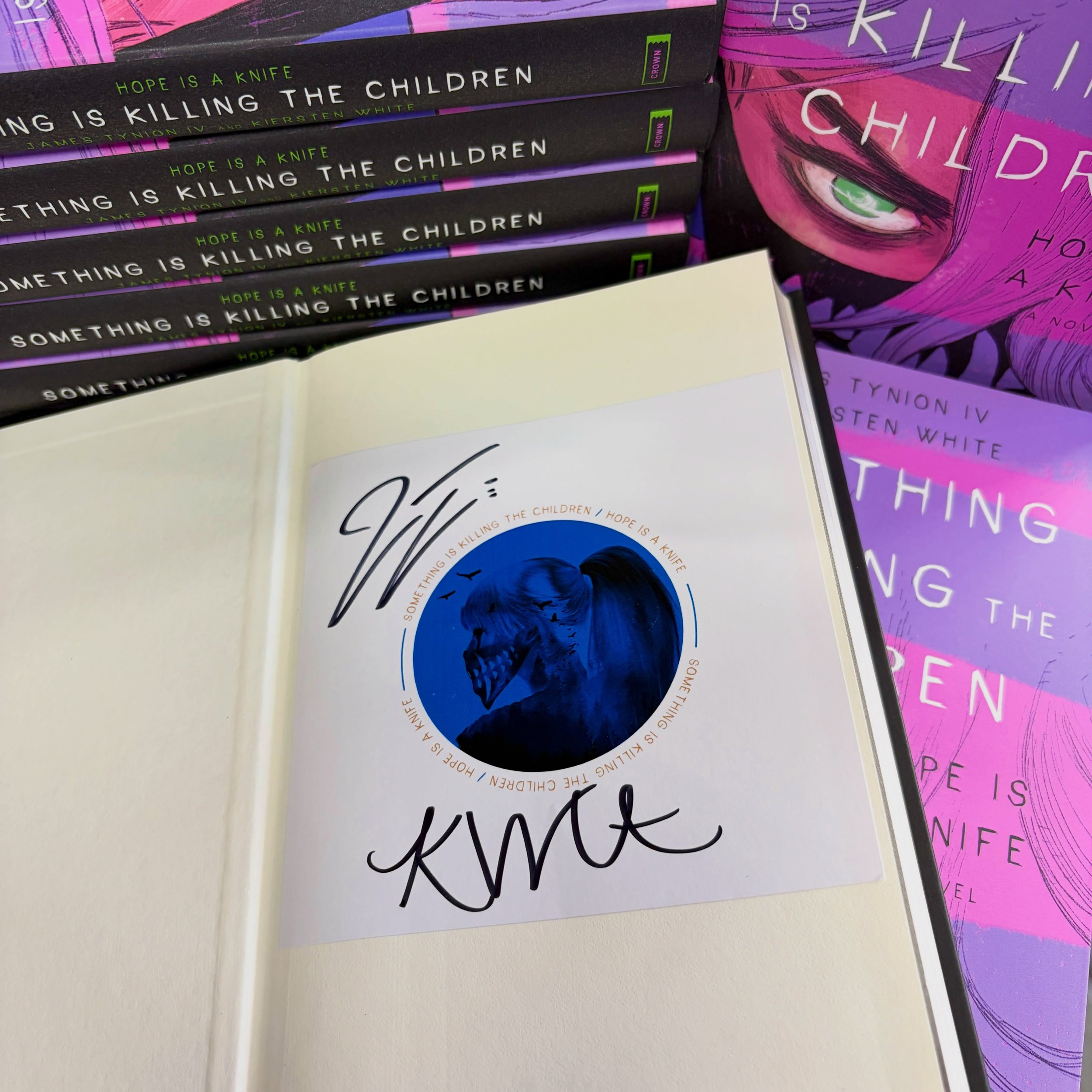 A book with NO pictures? In a comic book store?? It&rsquo;s true! Something Is Killing The Children: Hope Is a Knife is an original story from the world of one of our best selling comics. And every copy we have comes with a bookplate signed by writer