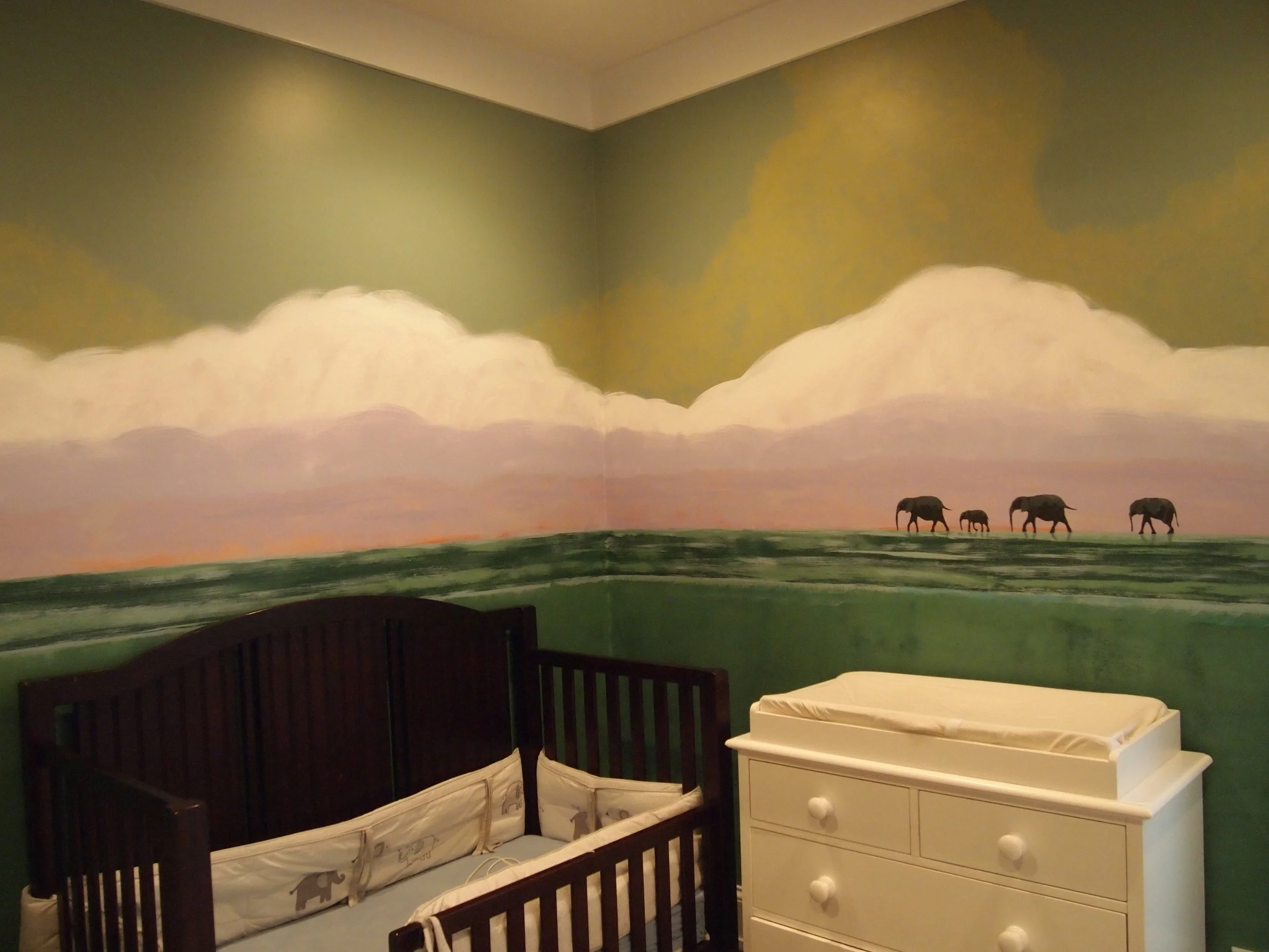 Landscape with Elephants